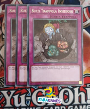 ?? YU GI OH 3 x BUCO TRAPPOLA INSIDIOSO – MAZE IT066 RARA – ITA ??