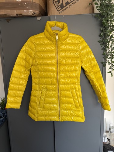 Piumino trapuntato giallo