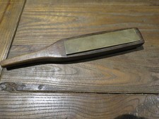 Antica pietra per affilare coticule belga naturale 243 grammi - base in legno