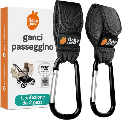 Ganci per passeggino porta - per,