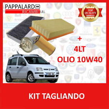 KIT TAGLIANDO 3 FILTRI + OLIO 4 LITRI OLIO 10W40 FIAT PANDA 1.1 - 1.2 BENZ 2003>