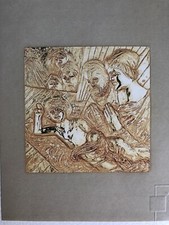 Salvatore Fiume: Bassorilievo ricoperto in oro zecchino “NATIVITÀ”, certificato