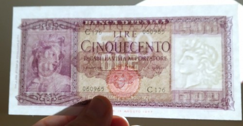 500 lire ornata - ornata, di