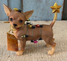Aye Chihuahua! Luci di Natale Westland stravagante statuina cane con etichetta #13372