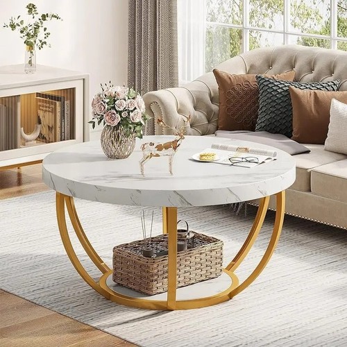 Round coffee table - round, table,32-inch