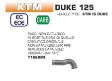 ARROW RACCORDO SCARICO DEKAT ELIMINA CATALIZZATORE KTM DUKE 125 2020
