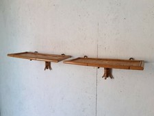 COPPIA DI MENSOLE CONSOLE IN BAMBOO ORIGINALI ANNI 70