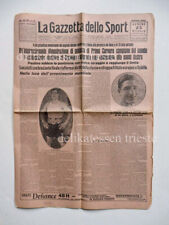 GAZZETTA DELLO SPORT PRIMO CARNERA Campione Mondo 1933 pugilato Boxe giornale