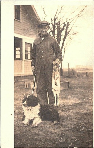 Rppc scena caccia al - di,