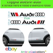 2 adesivi AUDI e strisce