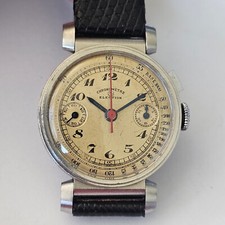 CHRONOMETRE ELECTION-MONOPULSANTE-RUOTA A COLONNE-ANSE BASCULANTI-VALJOUX 13 VZ