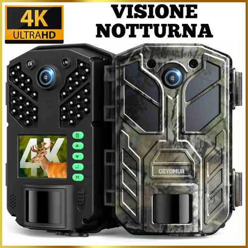 Fototrappola caccia 4k - caccia,
