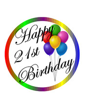 Cake Topper 21° Buon