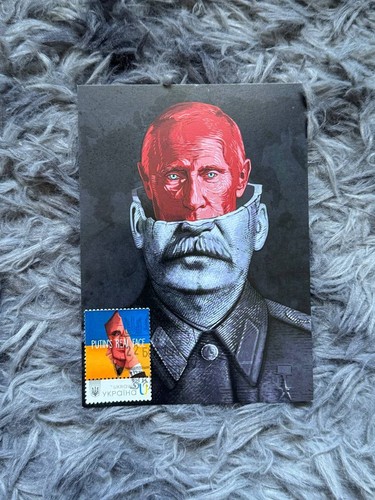 Cartolina putin stalin con - cartolina, «putin-stalin»