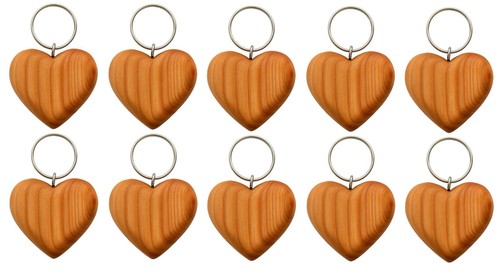 100x wooden key rings - rings,