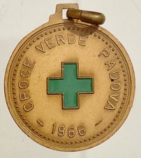 PADOVA CROCE VERDE 1966 MEDAGLIA PER ASSOCIATI PUBBLICA ASSISTENZA