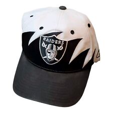 Raro cappello berretto vintage anni 90 Oakland Raiders Reebok denti di squalo cinturino regolabile