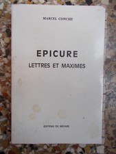 MARCEL CONCHE, Epicure