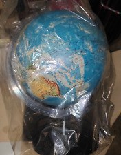 Globo geografico illuminato mappamondo vintage diam 30 cm mappa fisica rilievo