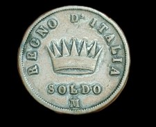 ITALIA NAPOLEONE I 1 Soldo 1813 M