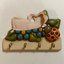 THUN Appendichiavi 4 Ganci Coccinella Portafortuna Cottage Country Ceramica