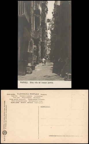 Cartolina napoli - cartolina, una
