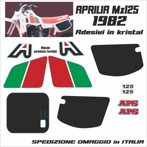 Aprilia mx125 1982 kit - 1982, adesivi
