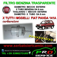 FILTRO BENZINA FIAT PANDA 4X4 SISLEY CARBURATORE 6/8 mm UNIVERSALE TUTTI MODELLI