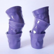 Set 6 Tazzine Bialetti Viola Bicchierini Accartocciati per Caffè Espresso