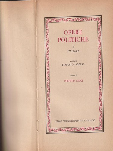 Opere politiche vol platone - ii,
