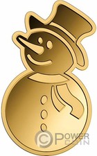 SNOWMAN 1/1000 Oz Gold Münze 3000 Francs Chad 2024