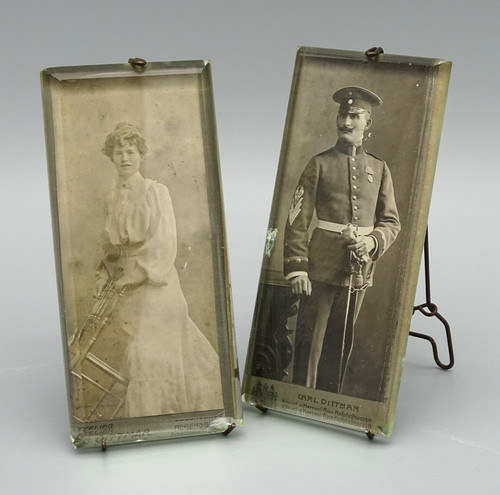 Antik zwei alte glas - zwei, glas-