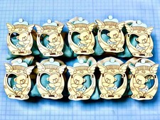 BOMBONIERA NASCITA BATTESIMO SCATOLA IN LEGNO COLORE AZZURRO CON ORSETTO 10PEZZI