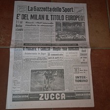 GAZZETTA DELLO SPORT 23-5-1963