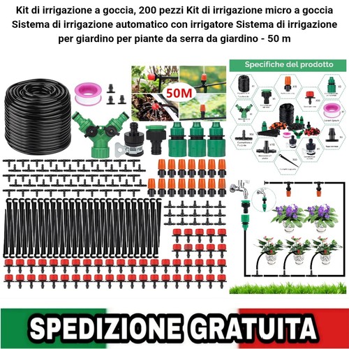 Kit irrigazione goccia - irrigazione,