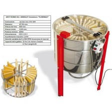 Smelatore con Gabbia rad.  28 DB - FLAMINGO - inox, motore