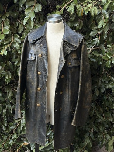 Trench soprabito vintage - , pelle