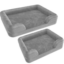 Lettino Per Cani Cuscino Ergonomico Con Bordo Rialzato Impermeabile Lavabile 