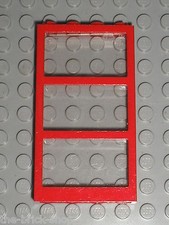 LEGO Red Window with clear Glass 6160c02 57894 / Set 7892 8403 7993 66193 ...