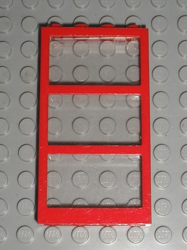Lego red window with - red,