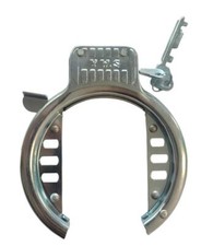 Lucchetto Ad Arco Ciclo Bici Silver Antifurto Vintage Retro Con Doppia Chiave