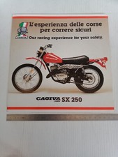 brochure depliant originale monopagina Cagiva Sx 250 italiano inglese