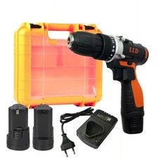 TRAPANO AVVITATORE DOPPIA BATTERIA A LITIO 18V 1.5Ah + VALIGETTA PORTA MINUTERIA