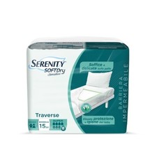 15 TraverseSerenity Soft Dry Traversa Letto Impermeabile 60x90 per Incontinenza