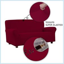 Copridivano elastico 4 posti, antimacchia, rosso bordaeux, Banzaii Made in Italy