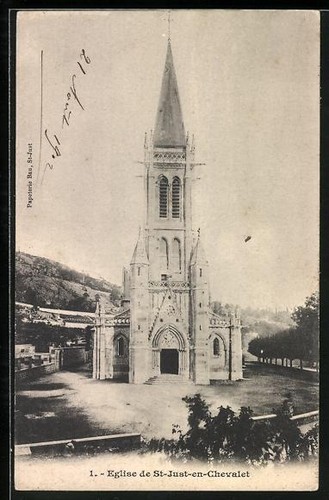 Cpa saint just - cpa, saint-just-en-chevalet