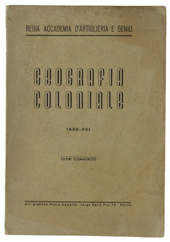 Geografia coloniale 1938 - 1938,