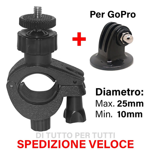 Supporto manubrio gopro hero - manubrio,