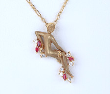 Collana donna pendente 16''