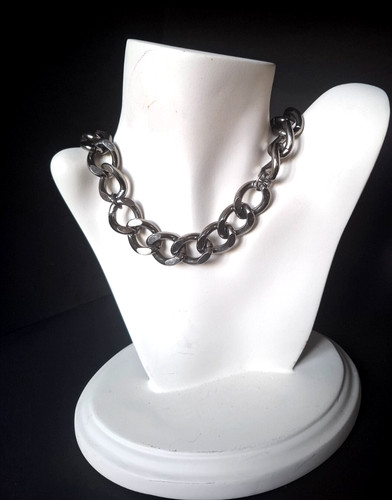 Collana acciaio inox - , argento